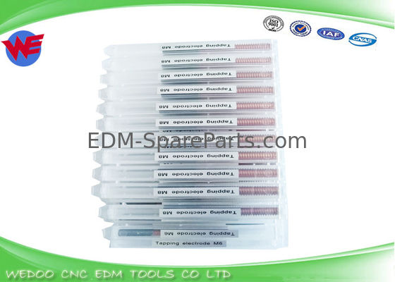 Custom Length EDM Gwintowanie elektrod M6 Miedź wolframowa z 1 Mm Dia Hole