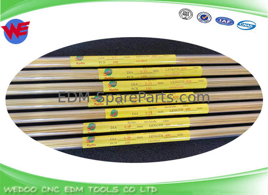 EDM Rury miedziane 0,35x400mmL 0,28*400mmL 0,33*400mmL 0,1*200mmL 0,15mm